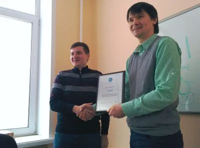 Alexey Ershov being awarded the C3D Reseller & Developer certificate